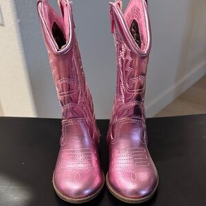 Pink Kids Cowboy Boots